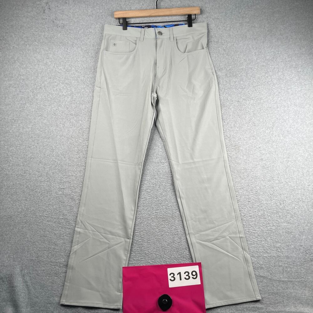 Scales 5 Pocket Pants Light Gray Performance Mens Size 30 x 30 Stretch Casual